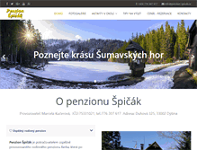 Tablet Screenshot of penzion-spicak.cz